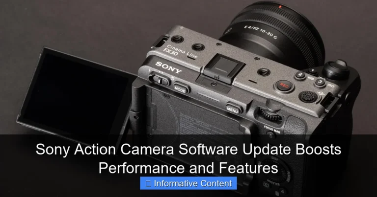 Sony Action Camera Software Update Boosts Performance and Features