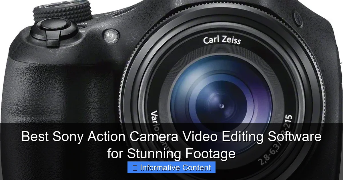 Best Sony Action Camera Video Editing Software for Stunning Footage