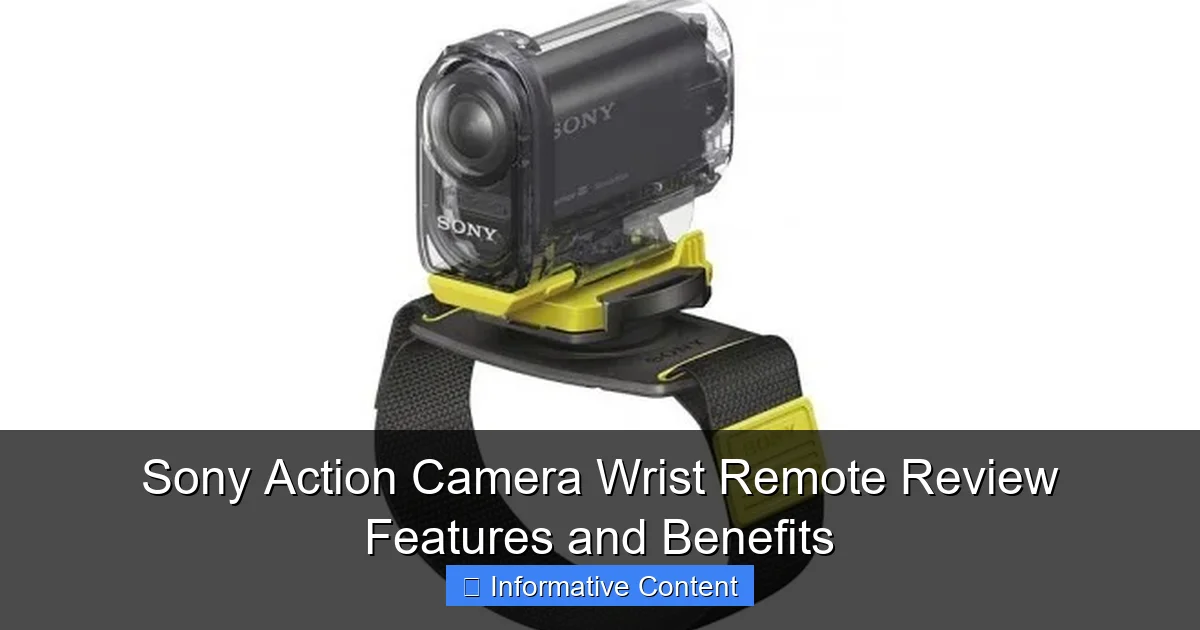 Sony Action Camera Wrist Remote Review Features and Benefits