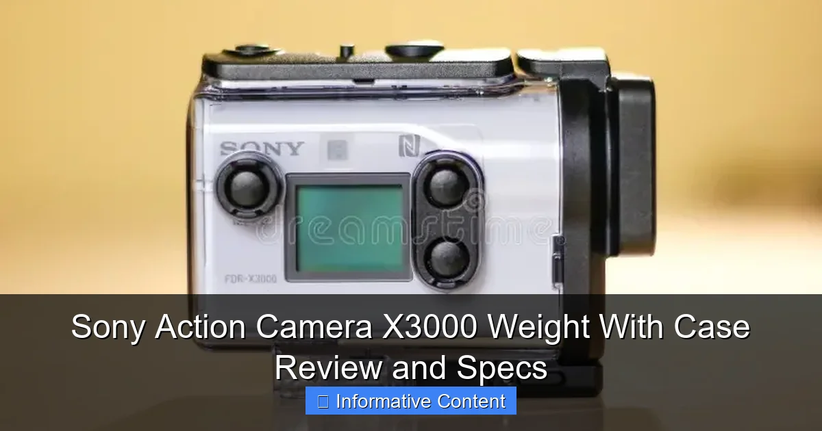 Sony Action Camera X3000 Weight With Case Review and Specs