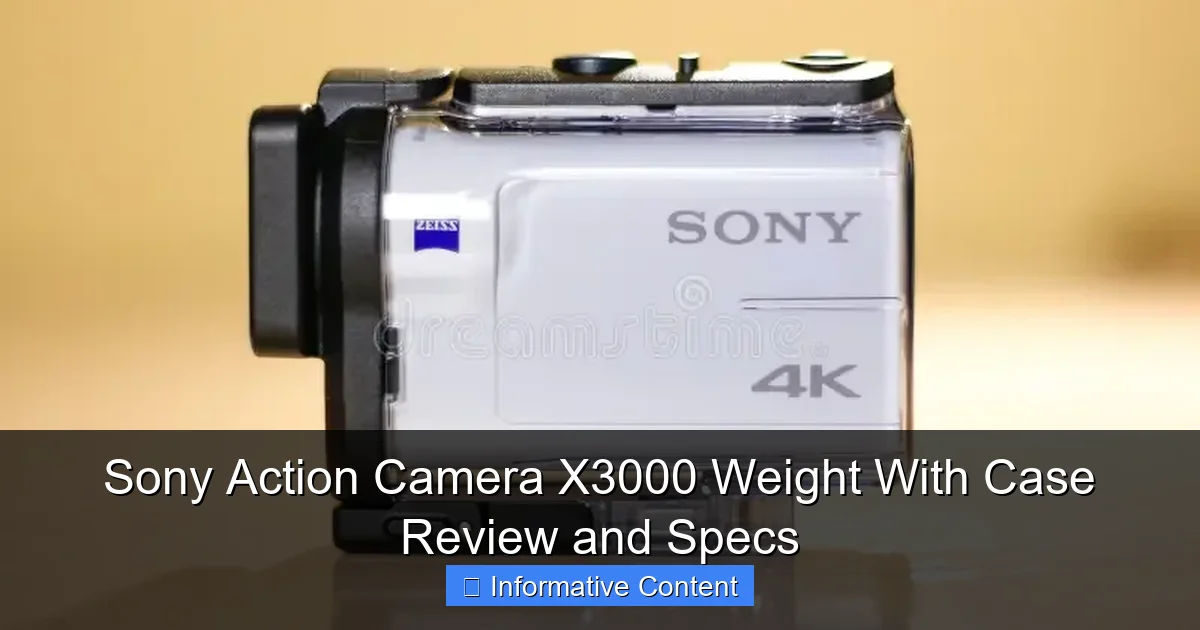 Sony Action Camera X3000 Weight With Case Review and Specs