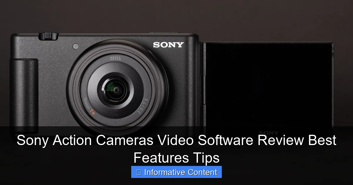 Sony Action Cameras Video Software Review Best Features Tips