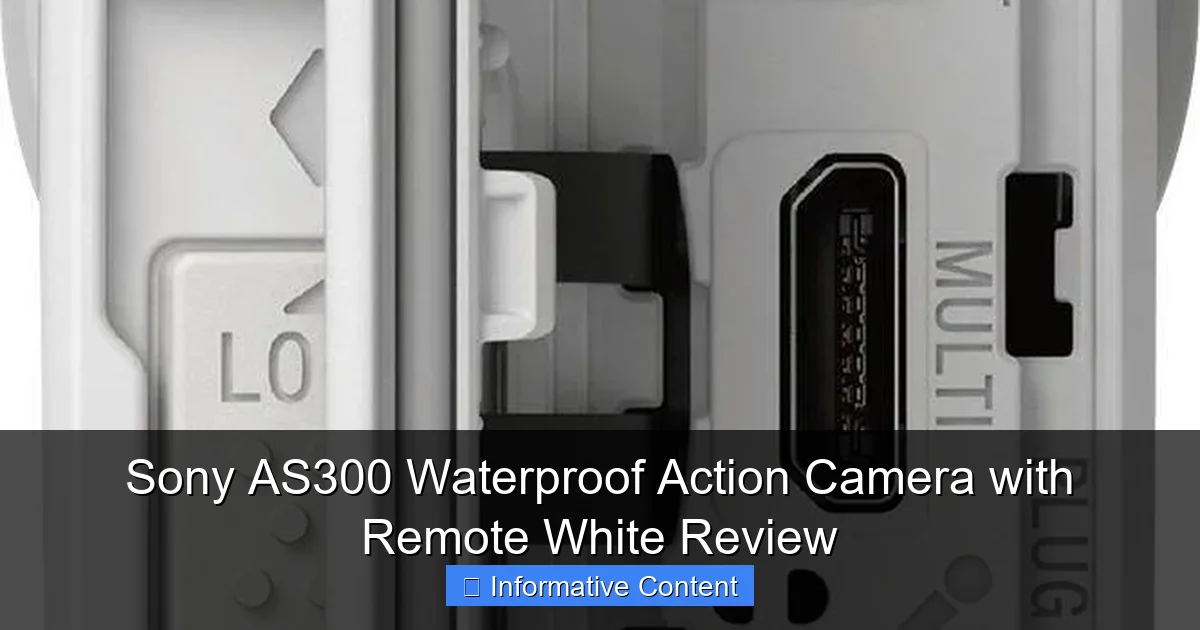 Sony AS300 Waterproof Action Camera with Remote White Review