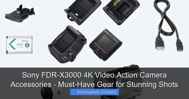 Sony FDR-X3000 4K Video Action Camera Accessories - Must-Have Gear for Stunning Shots