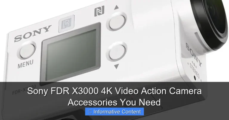 Sony FDR X3000 4K Video Action Camera Accessories You Need