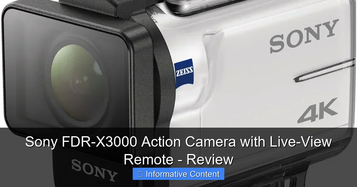 Sony FDR-X3000 Action Camera with Live-View Remote - Review