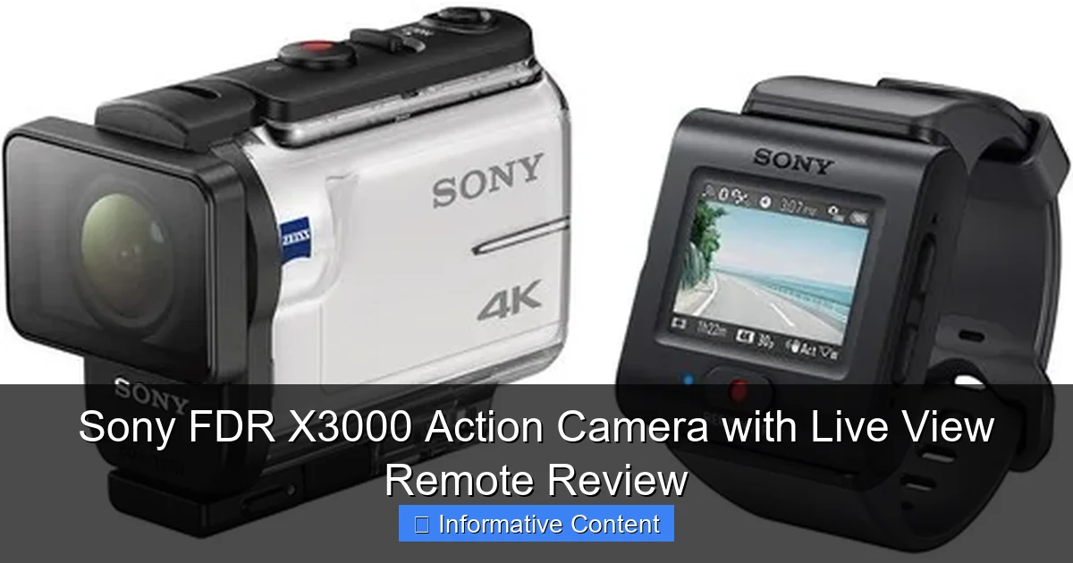 Sony FDR X3000 Action Camera with Live View Remote Review