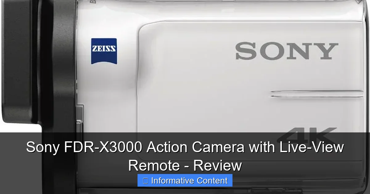 Sony FDR-X3000 Action Camera with Live-View Remote - Review