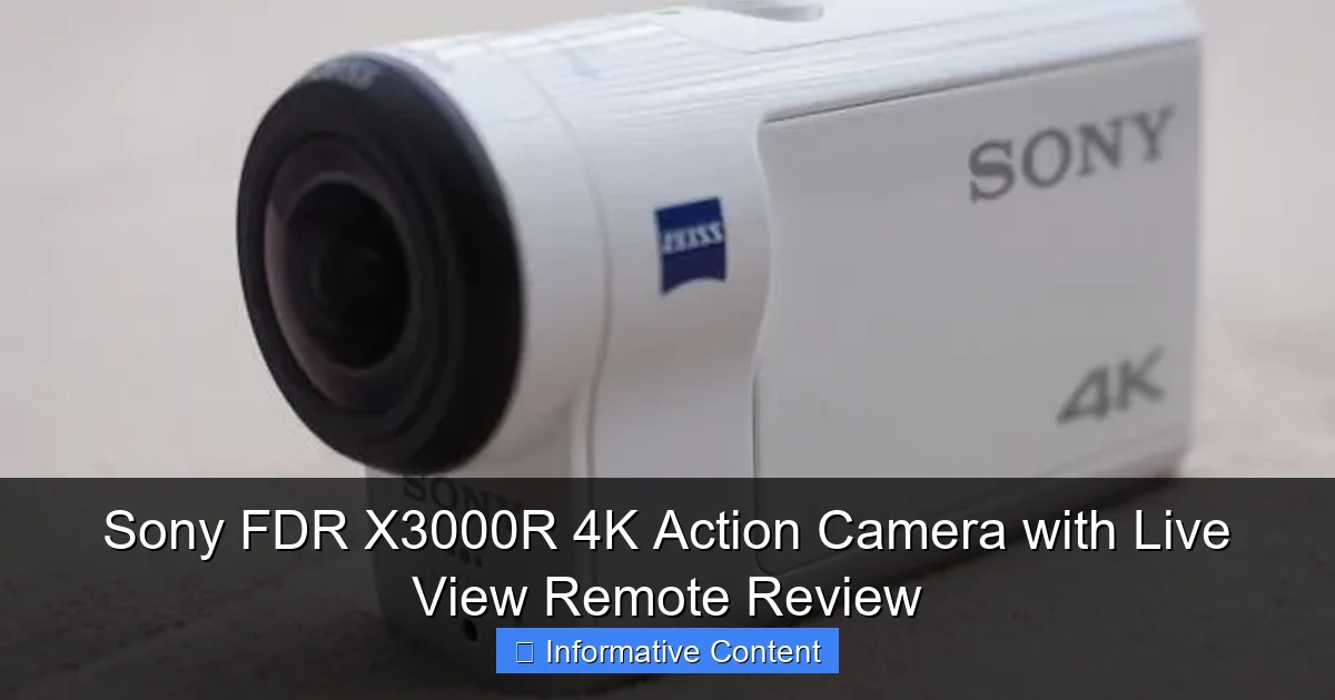 Sony FDR X3000R 4K Action Camera with Live View Remote Review