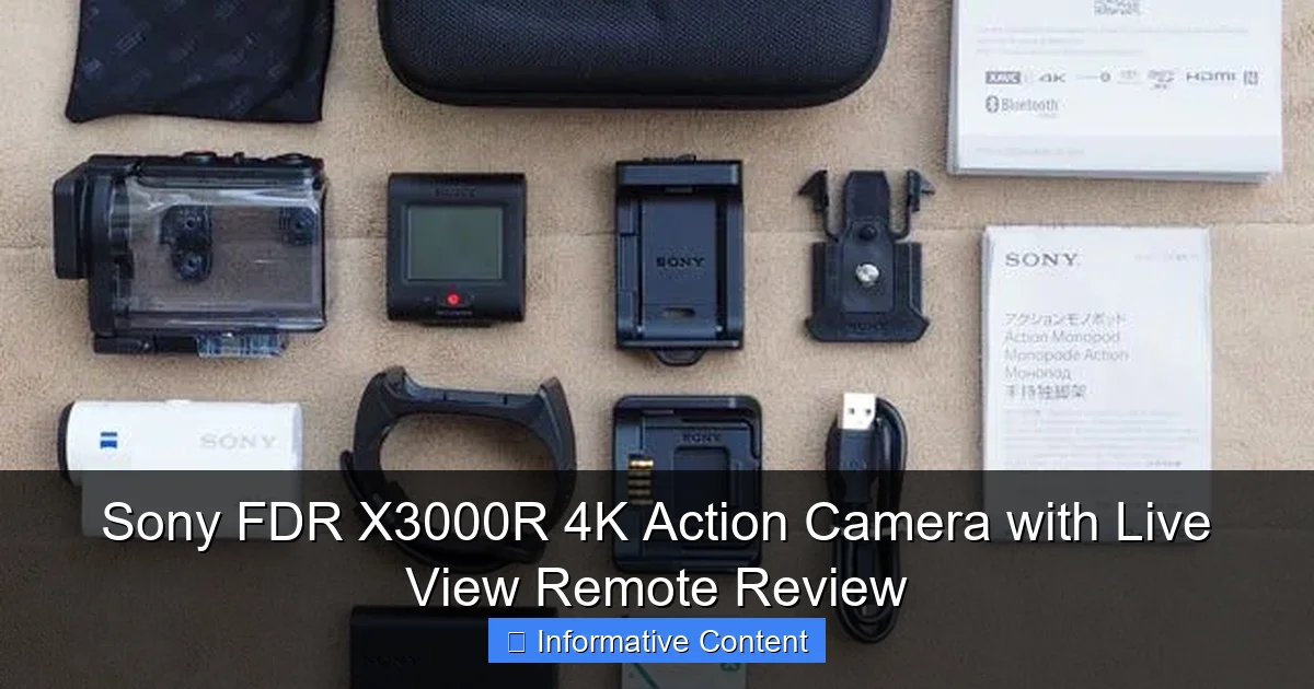 Sony FDR X3000R 4K Action Camera with Live View Remote Review
