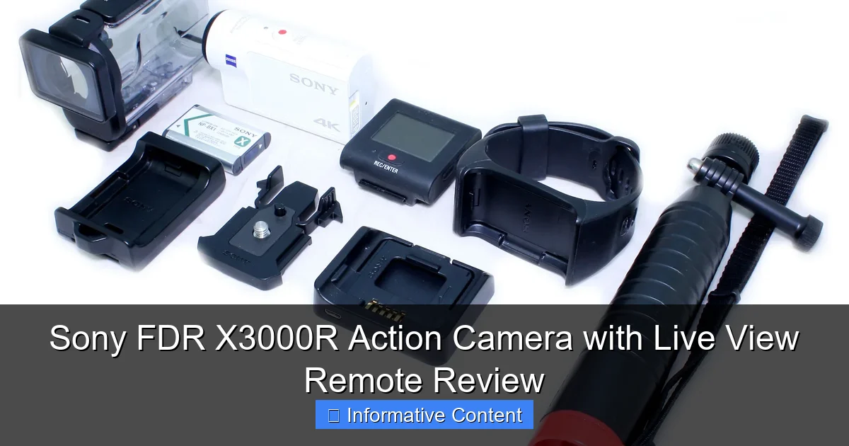 Sony FDR X3000R Action Camera with Live View Remote Review