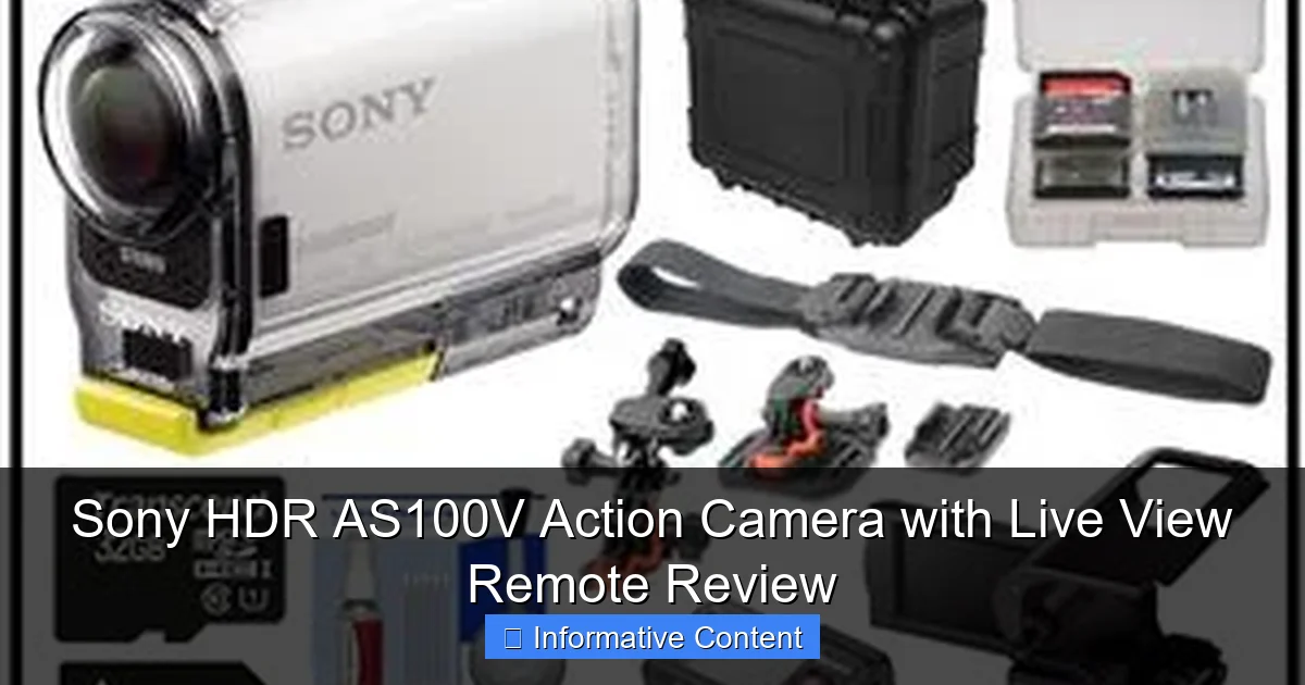 Sony HDR AS100V Action Camera with Live View Remote Review