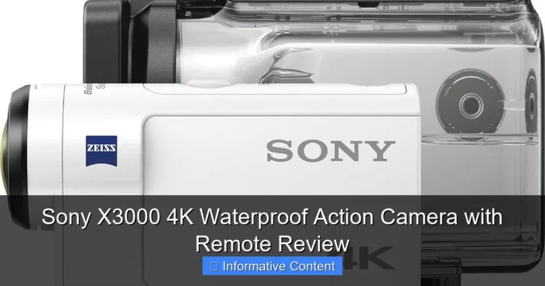Sony X3000 4K Waterproof Action Camera with Remote Review