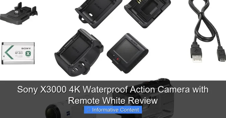 Sony X3000 4K Waterproof Action Camera with Remote White Review