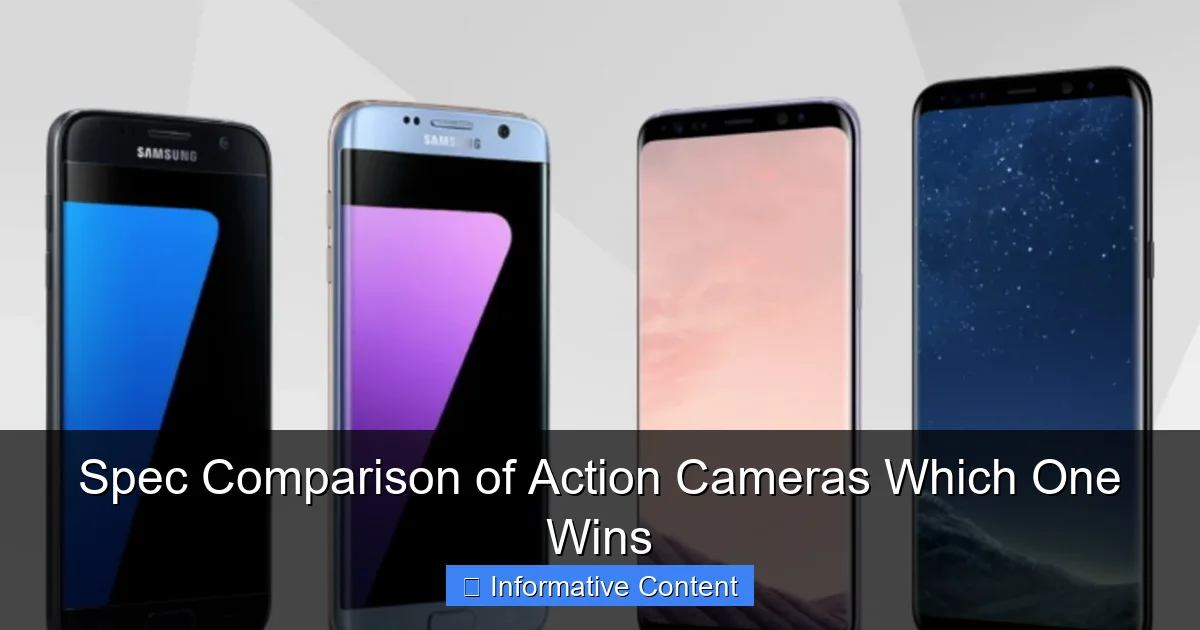 Spec Comparison of Action Cameras Which One Wins