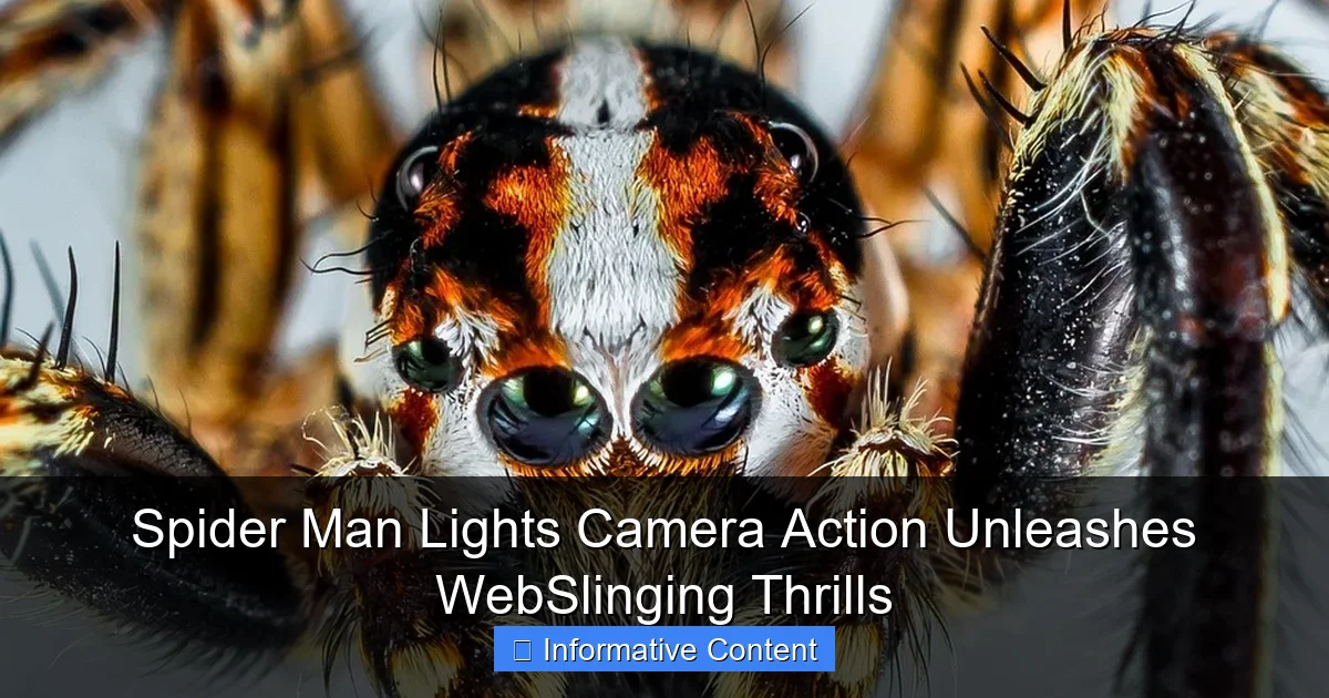 Spider Man Lights Camera Action Unleashes WebSlinging Thrills