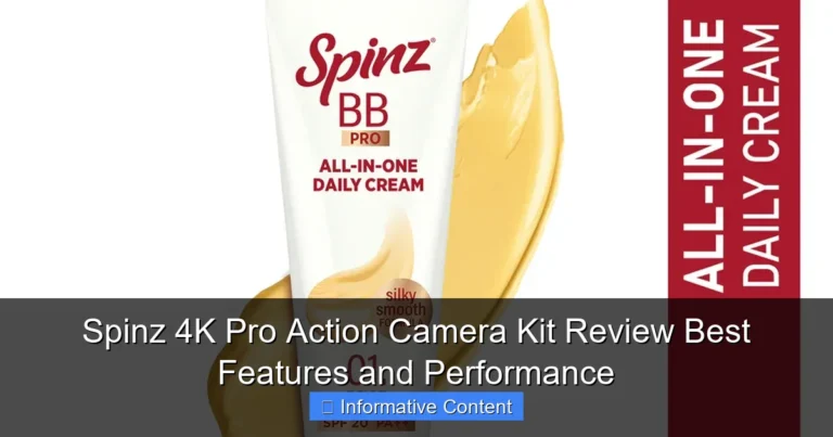 Spinz 4K Pro Action Camera Kit Review Best Features and Performance