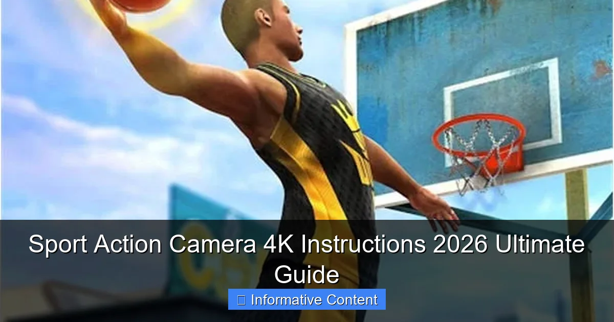 Sport Action Camera 4K Instructions 2026 Ultimate Guide