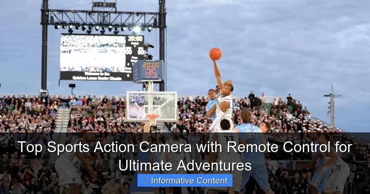 Top Sports Action Camera with Remote Control for Ultimate Adventures