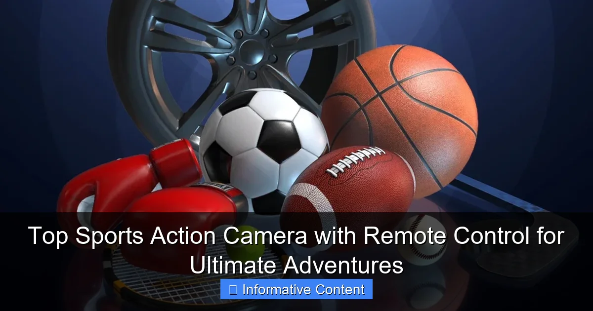 Top Sports Action Camera with Remote Control for Ultimate Adventures