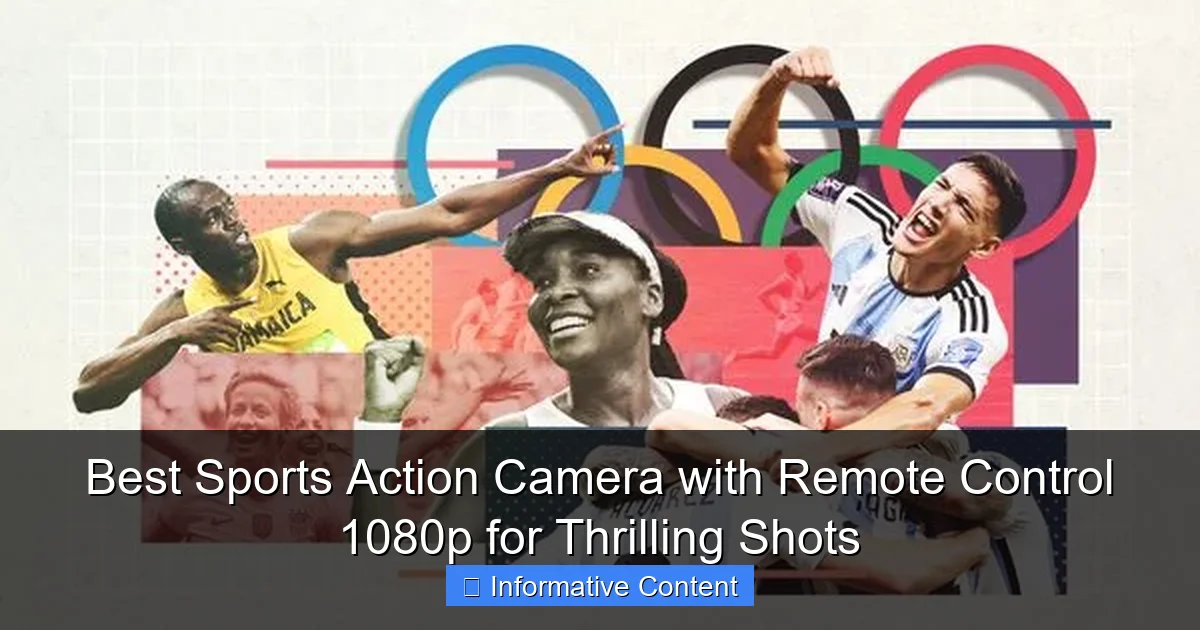 Best Sports Action Camera with Remote Control 1080p for Thrilling Shots