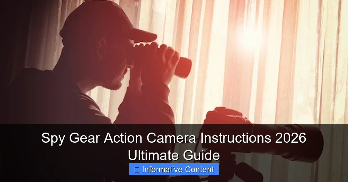 Spy Gear Action Camera Instructions 2026 Ultimate Guide
