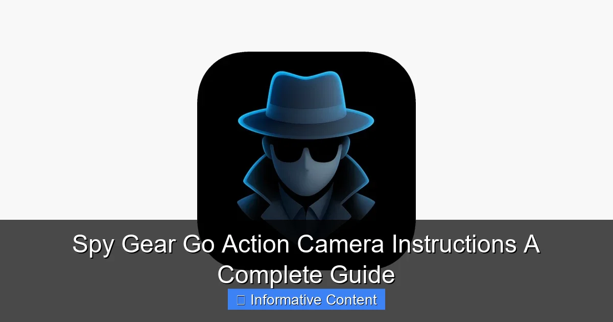 Spy Gear Go Action Camera Instructions A Complete Guide