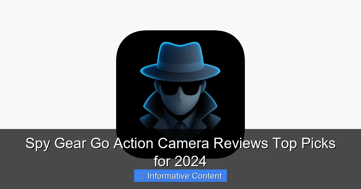 Spy Gear Go Action Camera Reviews Top Picks for 2024