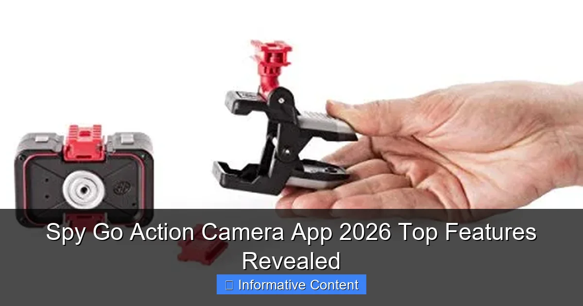 Spy Go Action Camera App 2026 Top Features Revealed