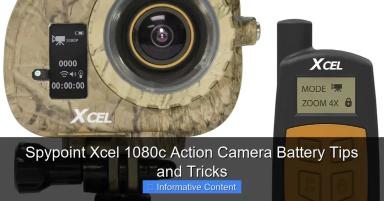 Spypoint Xcel 1080c Action Camera Battery Tips and Tricks