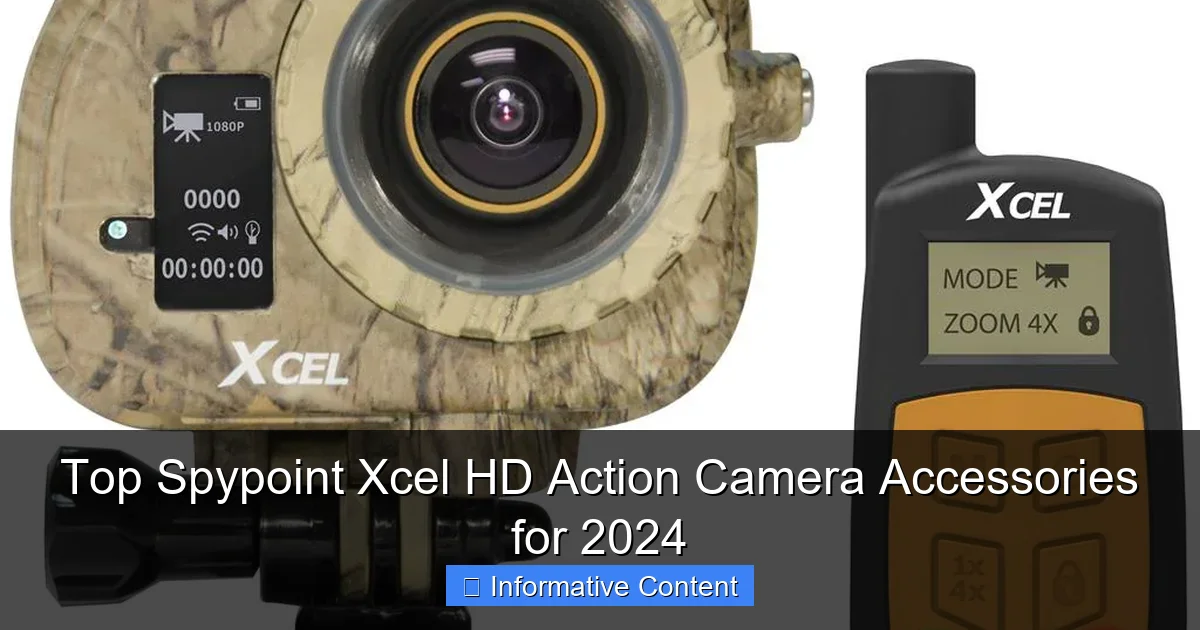 Top Spypoint Xcel HD Action Camera Accessories for 2024