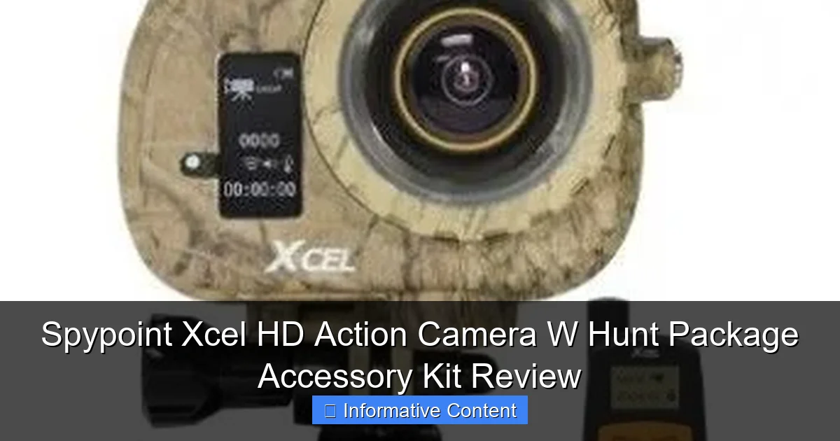 Spypoint Xcel HD Action Camera W Hunt Package Accessory Kit Review