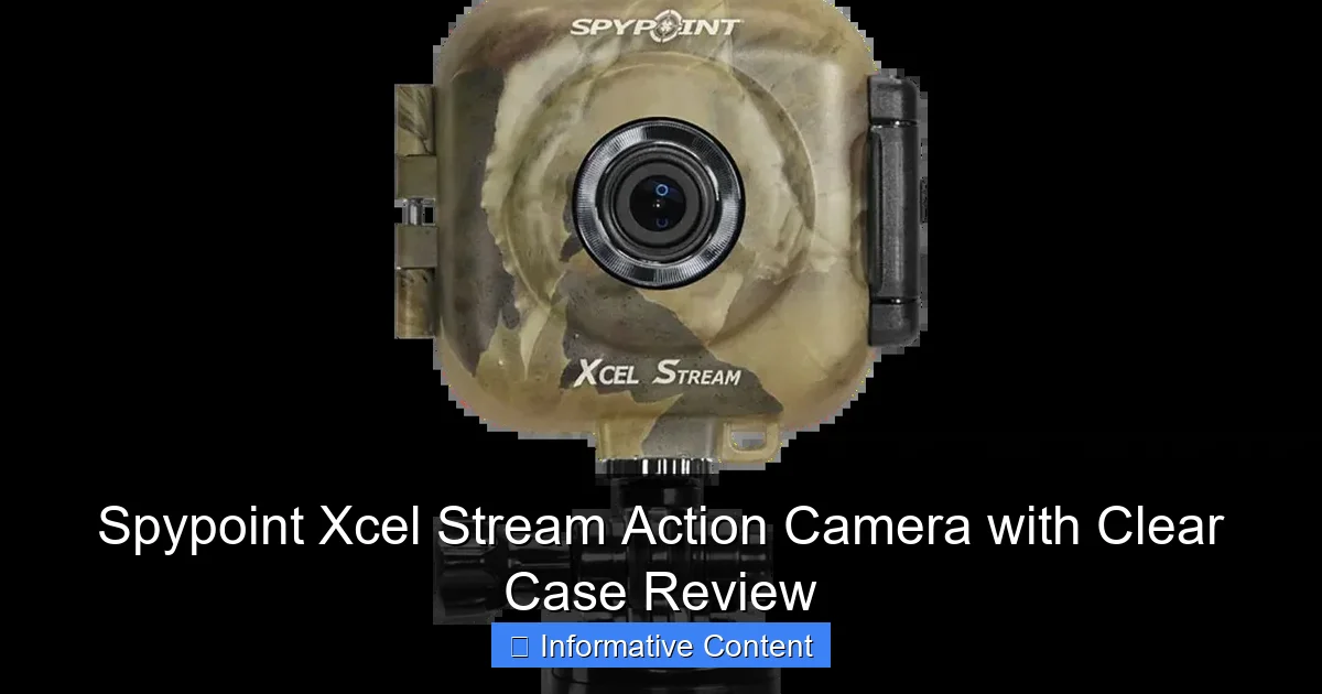 Spypoint Xcel Stream Action Camera with Clear Case Review