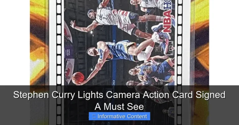 Stephen Curry Lights Camera Action Card Signed A Must See