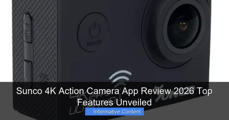 Sunco 4K Action Camera App Review 2026 Top Features Unveiled