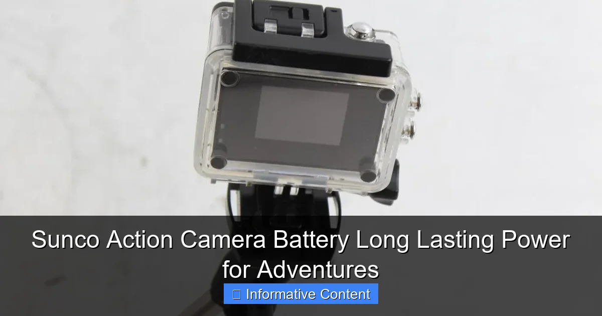 Sunco Action Camera Battery Long Lasting Power for Adventures