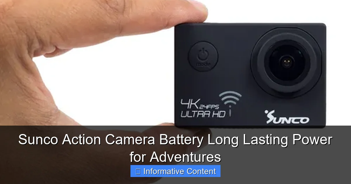 Sunco Action Camera Battery Long Lasting Power for Adventures
