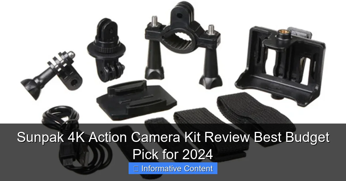 Sunpak 4K Action Camera Kit Review Best Budget Pick for 2024