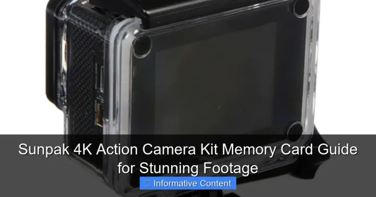 Sunpak 4K Action Camera Kit Memory Card Guide for Stunning Footage