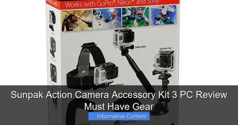 Sunpak Action Camera Accessory Kit 3 PC Review Must Have Gear