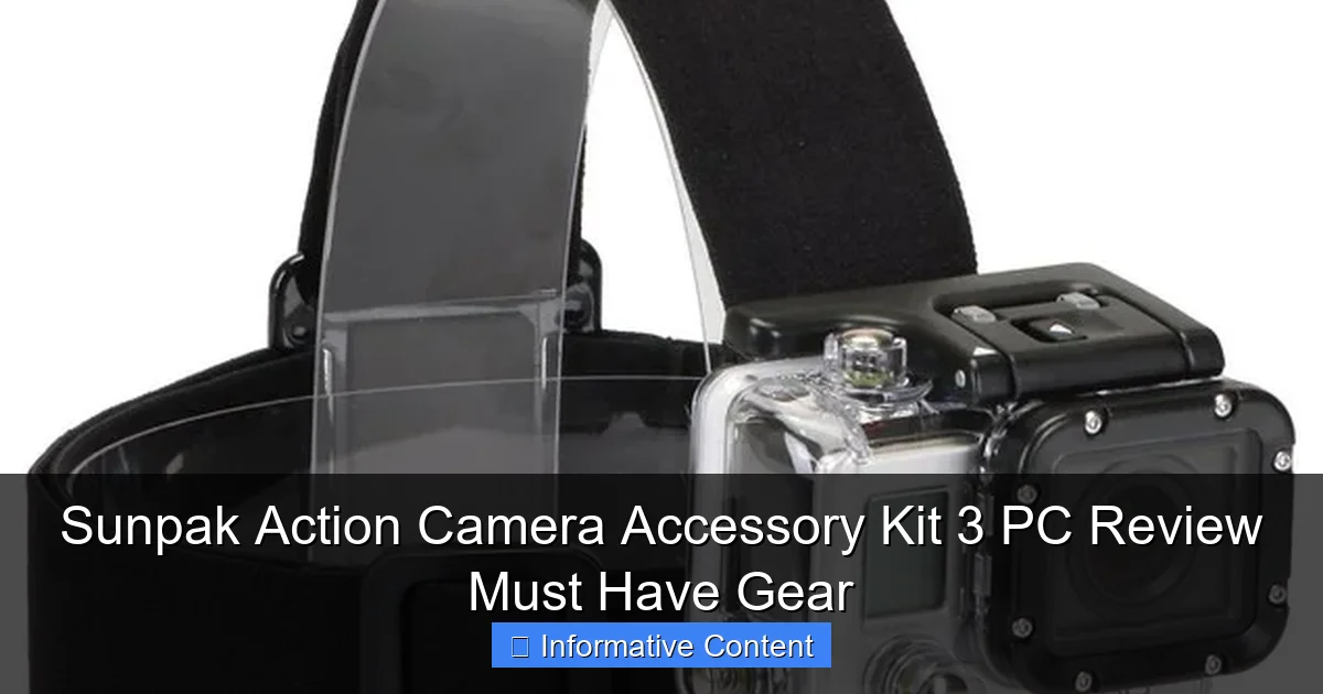Sunpak Action Camera Accessory Kit 3 PC Review Must Have Gear