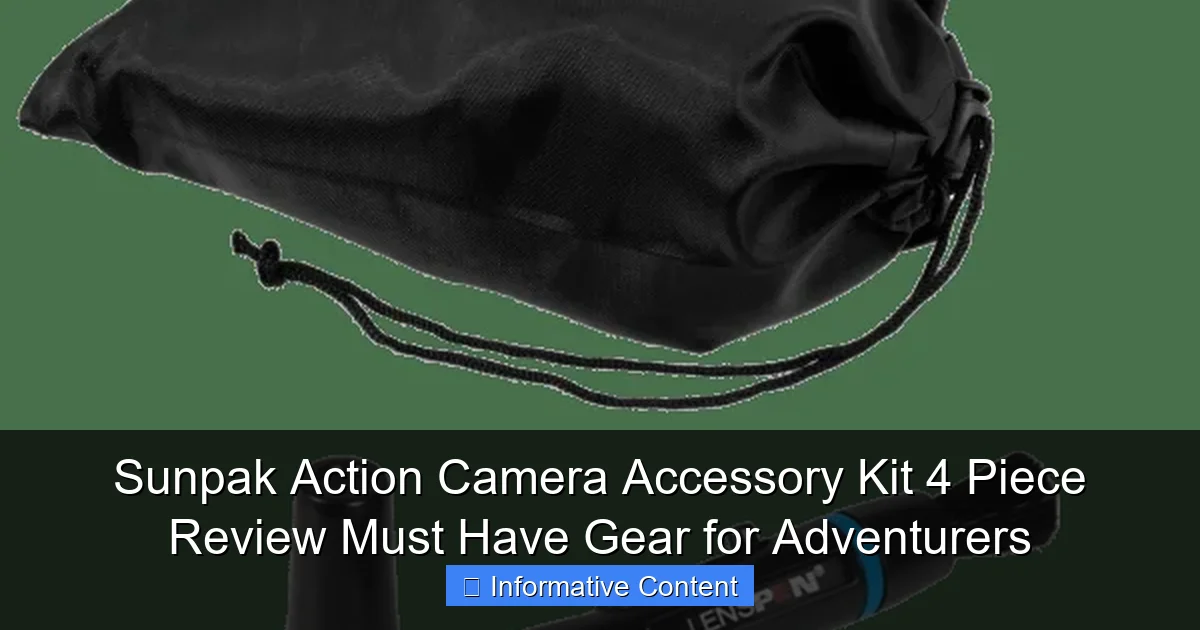 Sunpak Action Camera Accessory Kit 4 Piece Review Must Have Gear for Adventurers