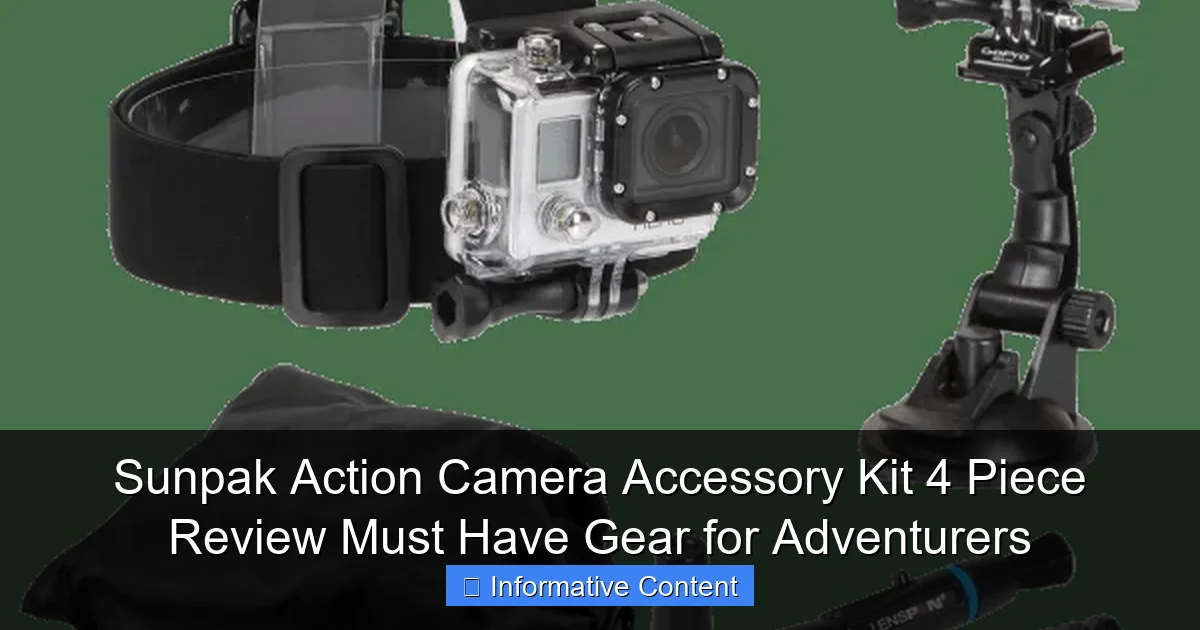 Sunpak Action Camera Accessory Kit 4 Piece Review Must Have Gear for Adventurers