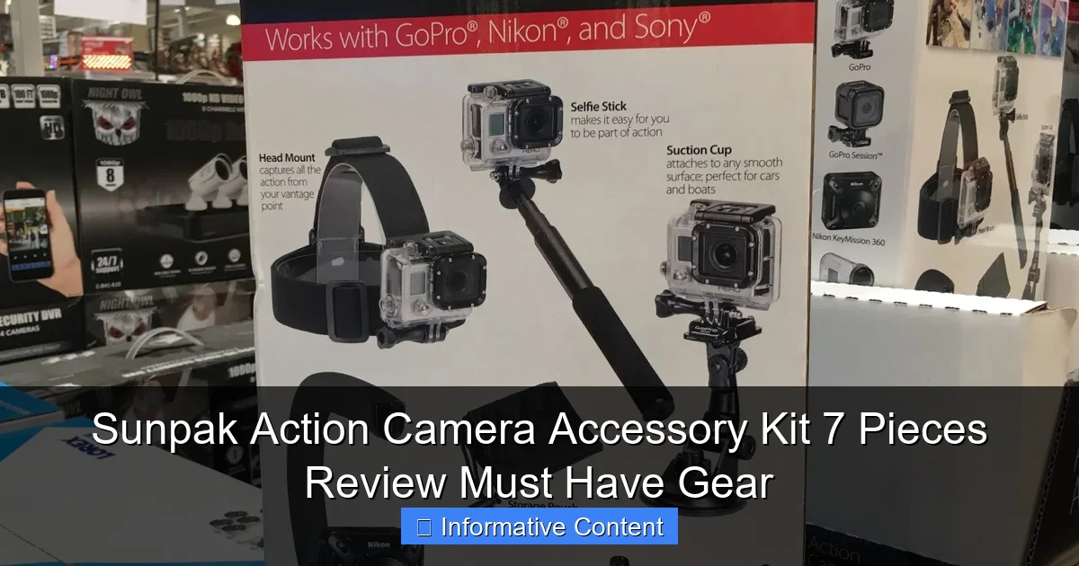 Sunpak Action Camera Accessory Kit 7 Pieces Review Must Have Gear