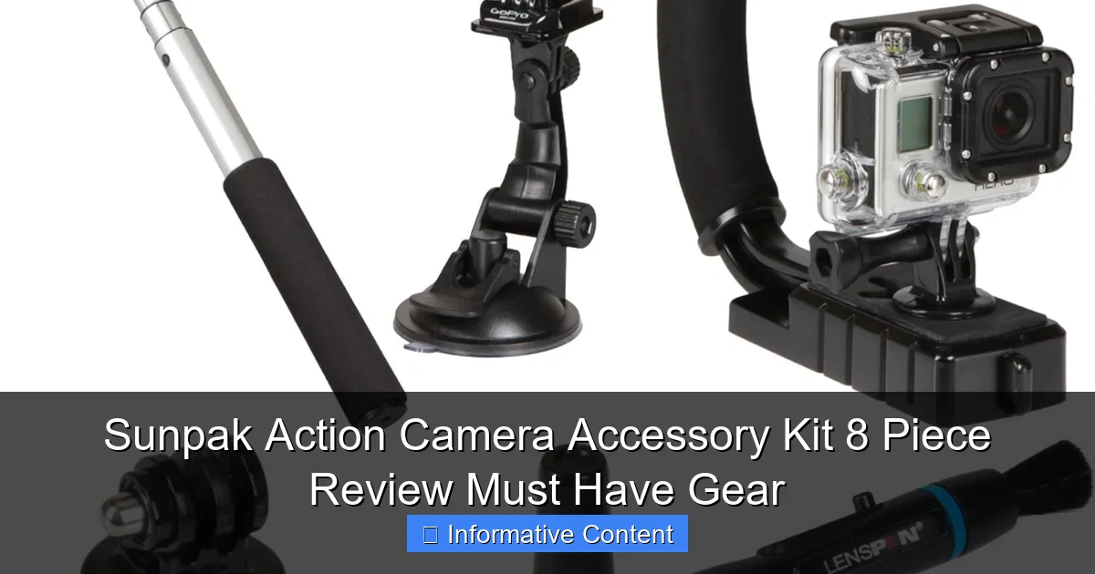 Sunpak Action Camera Accessory Kit 8 Piece Review Must Have Gear