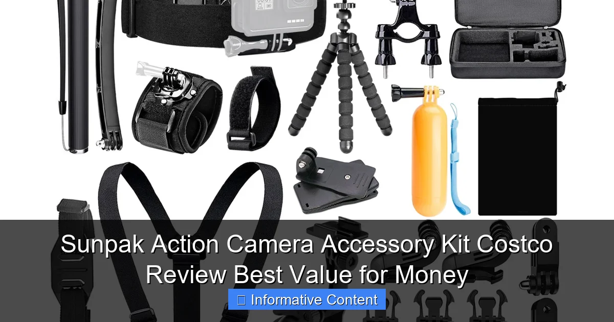 Sunpak Action Camera Accessory Kit Costco Review Best Value for Money