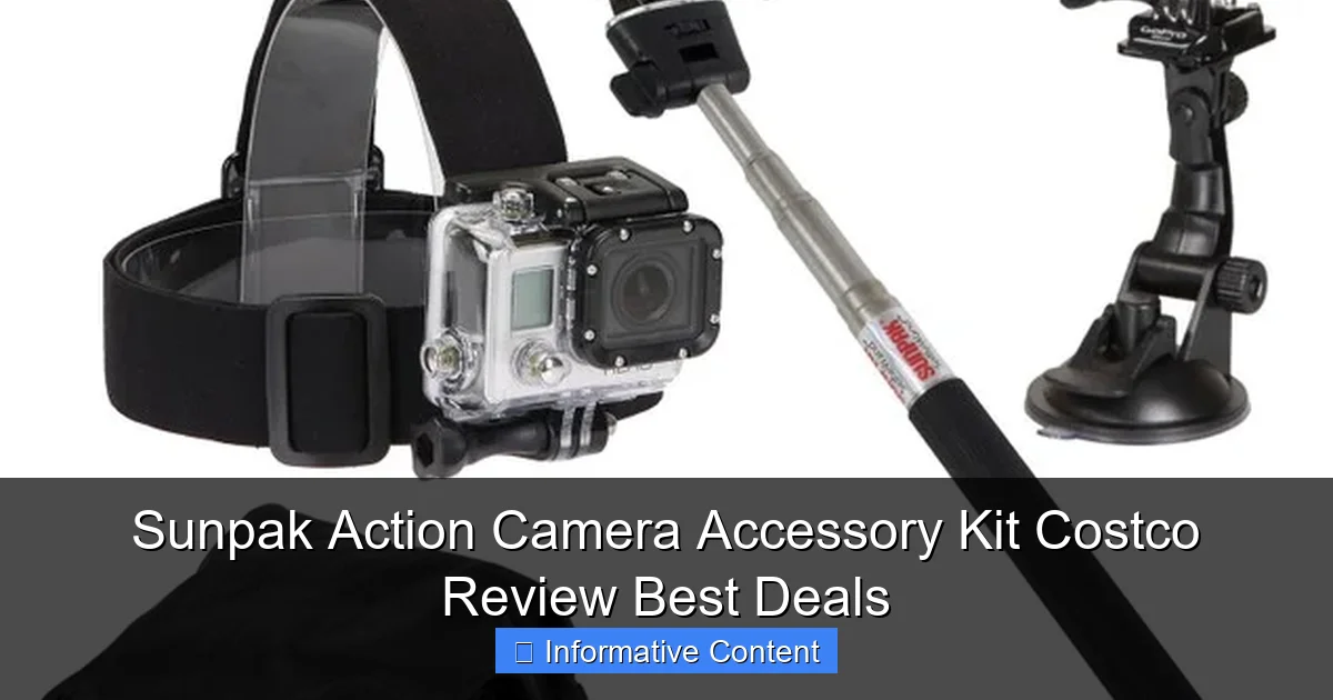 Sunpak Action Camera Accessory Kit Costco Review Best Deals
