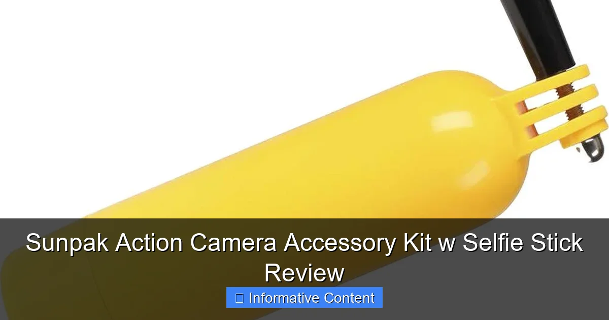 Sunpak Action Camera Accessory Kit w Selfie Stick Review