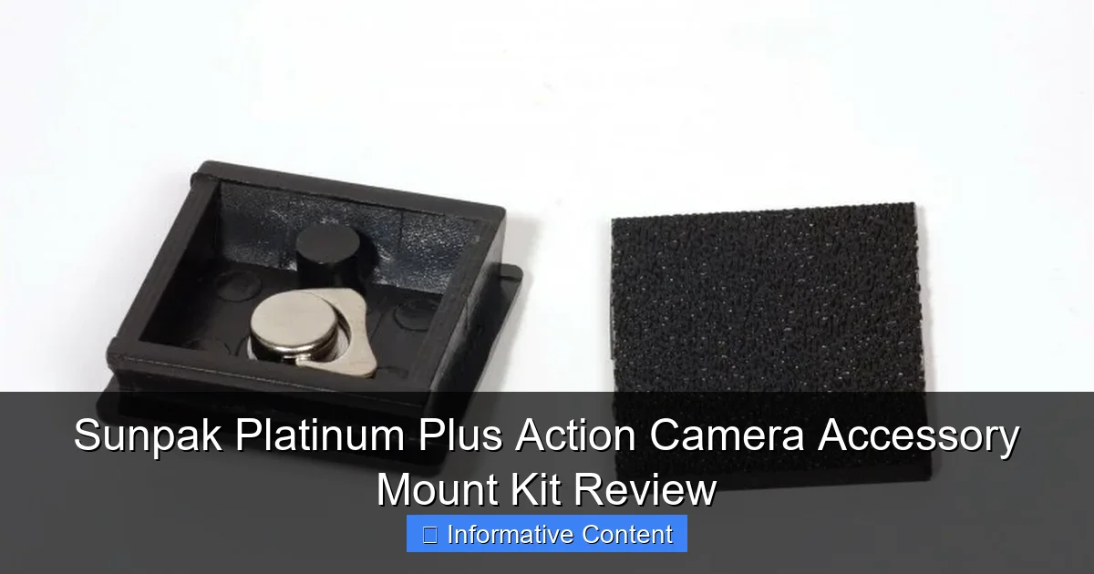 Sunpak Platinum Plus Action Camera Accessory Mount Kit Review