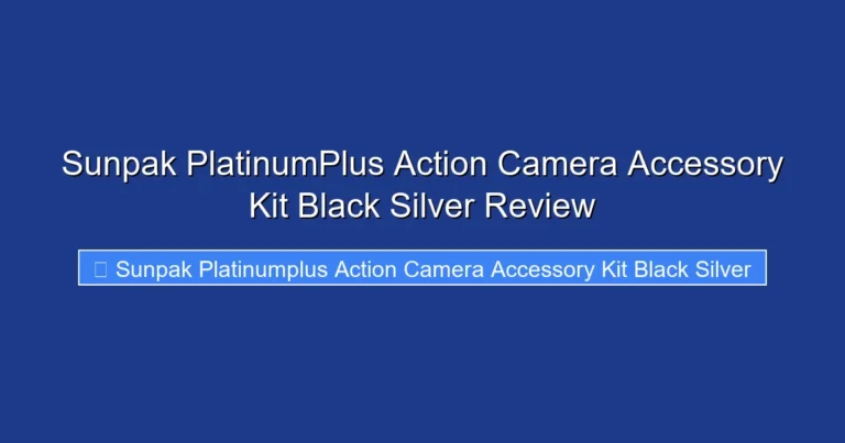Sunpak PlatinumPlus Action Camera Accessory Kit Black Silver Review